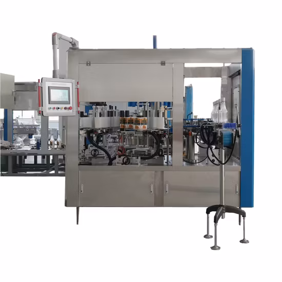 Automatic 6000-18000bph Pet/Glass Bottle Single/ Double Heads Shrink Sleeve Labeling Machine